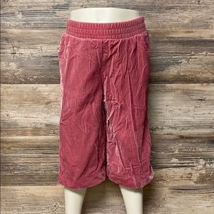 Gymboree Girl's Cropped Wide Leg Velvet Pants NEW
